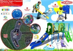 colourful plans for new play equipment at station road