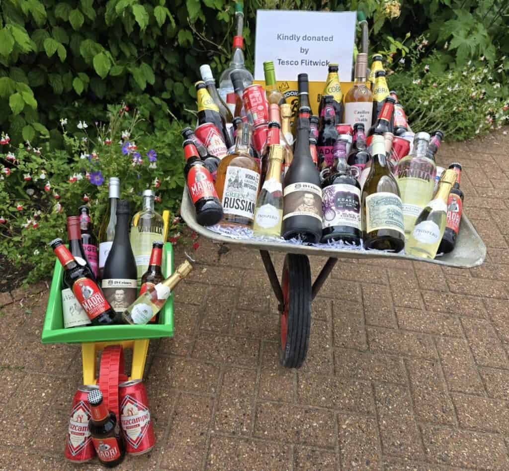 Wheelbarrow of booze