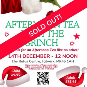 Poster afternoon tea with the Grinch 14th December