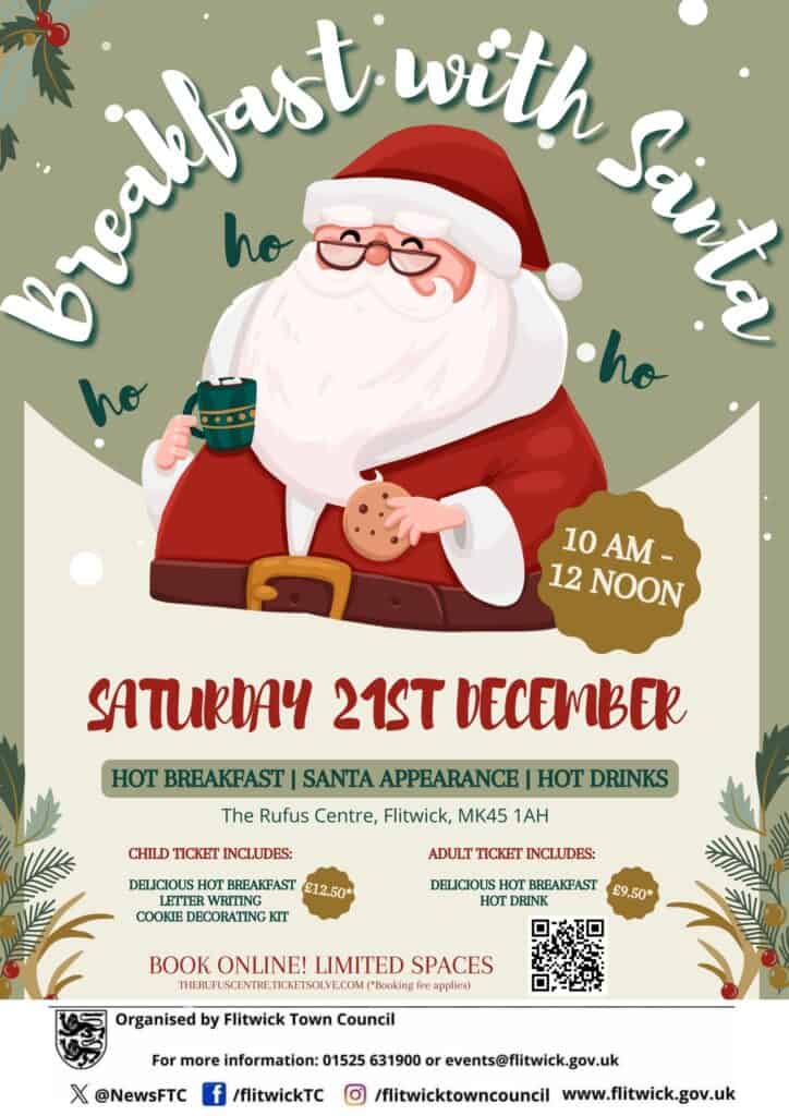 Poster breakfast with Santa 21st December