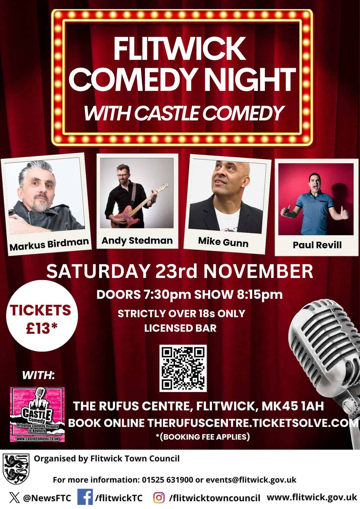 Comedy Night 23rd November poster