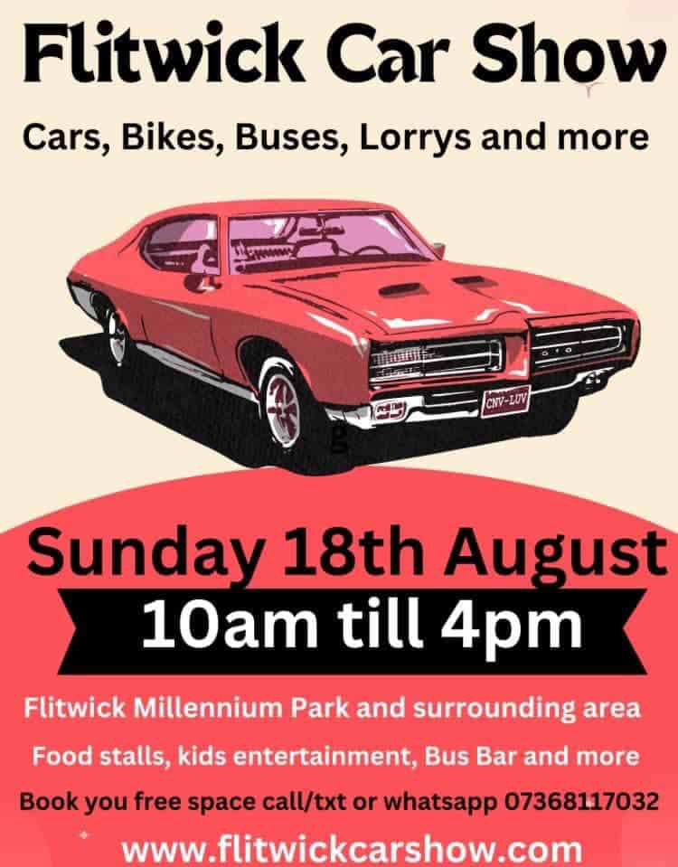 Poster advertising car show